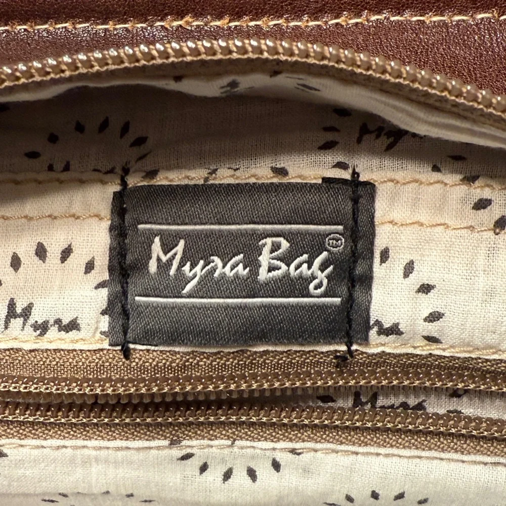 Myra Bag Myra Multitude Hairon Leather Shoulder Bag Red EUC